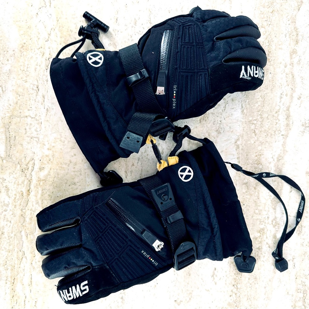 Swany Leather Ski Gloves Women's/Ladies Size S Black